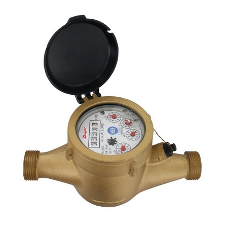 DWYER INSTRUMENTS Water Meter, H20 Mtr 58 X 1 WMT2-A-C-01-1